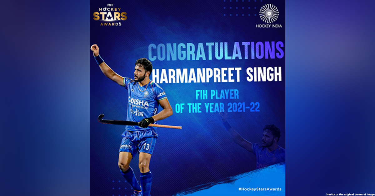 Hockey star Harmanpreet Singh wins FIH Player of the year award second time in a row